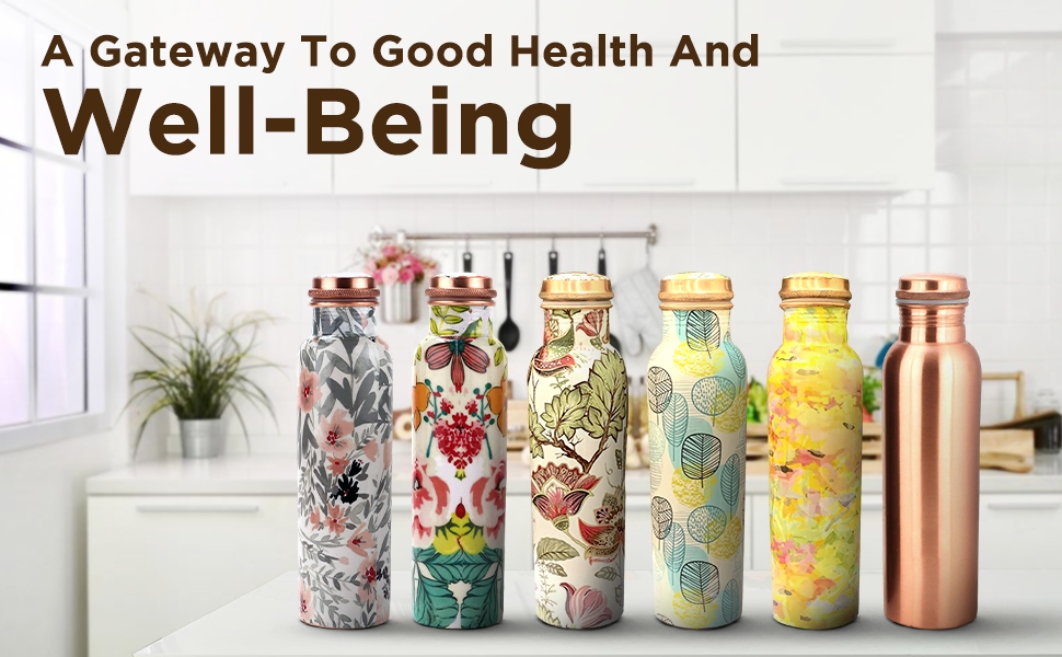 Perilla Home - Wholesale Water Bottle - Henna Colorful Copper Bottle (1L)7