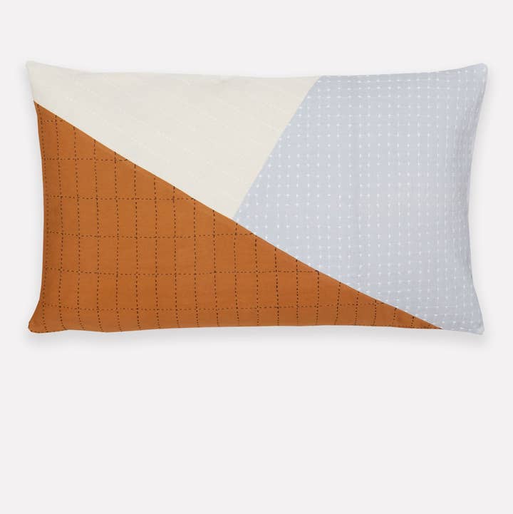 Anchal - Wholesale Lumbar Pillow - Naari Colorblock Lumbar Pillow Cover0