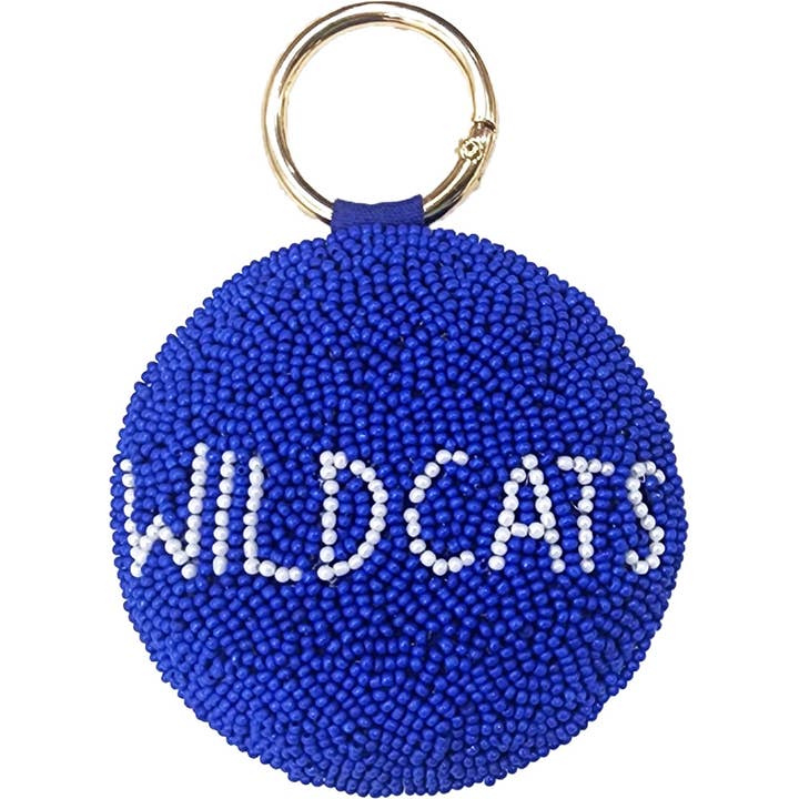KENTUCKY WILDCATS BEADED KEYCHAIN for wholesale by Pizzazz, Inc.