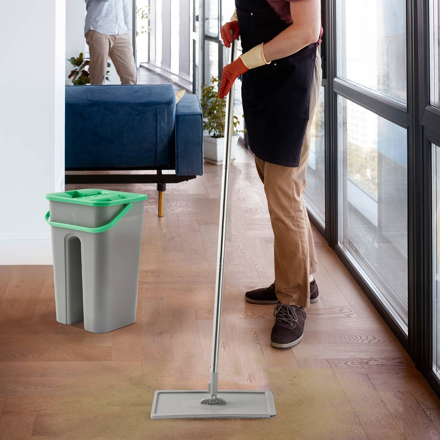 Daniel James - Wholesale Mop - All-in-One Flat Mop & Bucket Set with Refill19