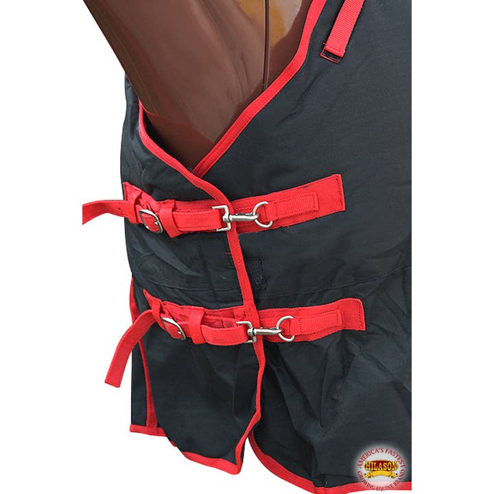 HILASON - Wholesale Horseback Riding Gear - HILASON 1200D Winter Waterproof Turnout H. Blanket Belly Wrap| |5