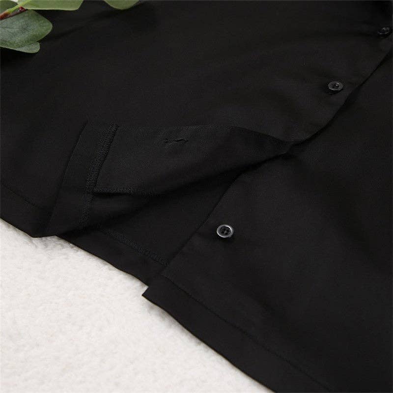 UZ Wholesale Store – wholesale Sleepwear set – Women's – Thin Long Sleeve Cardigan Long Pants Pajama Set6