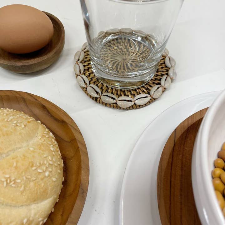 ByBazz - Wholesale Decorative Plate/Dish/Bowl - Plate Rotan Cowrie3