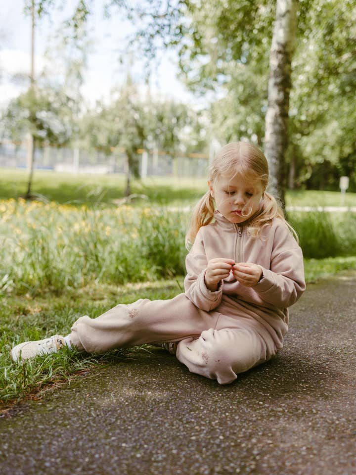 Fleece Sweatsuit Set in Taupe for wholesale on Faire6