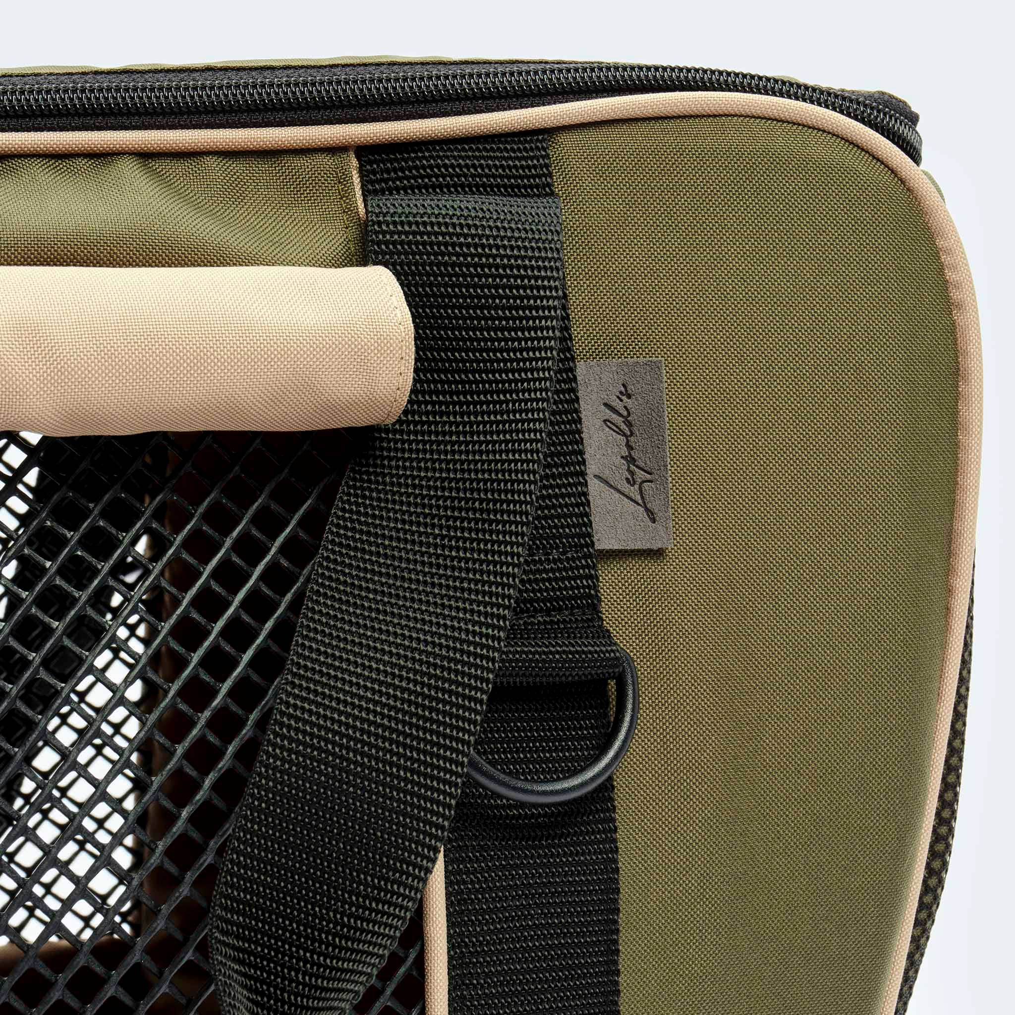 ​​Leopold's Finest for dogs - Wholesale Pet Carrier - Dog - Bicycle bag for dogs olive17
