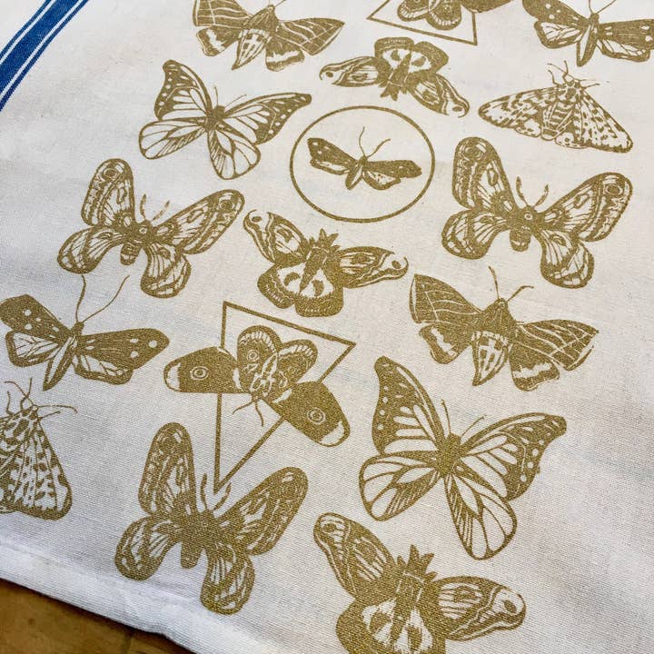 MBMB - Wholesale Tea Towel - Moth Pattern Towel3