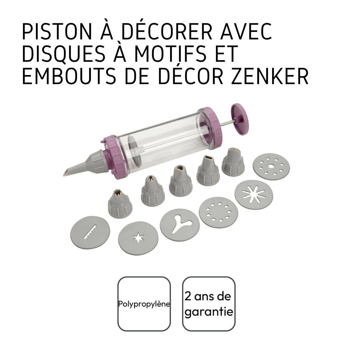 Zenker - Wholesale Decorating Tool - Pastry Syringe with 6 Tips4