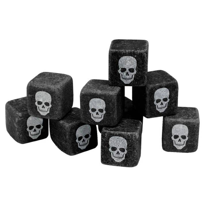 Vin Bouquet (Find It Import & Export Sl) - Wholesale DIY Drink Kit - Set of 9 Skull Ice Cubes for Chilling Drinks
