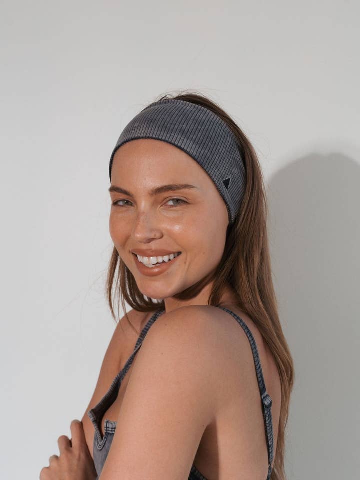 Cloud II™ Fita de Cabelo Canelada - Iron Washed por atacado de Vitality