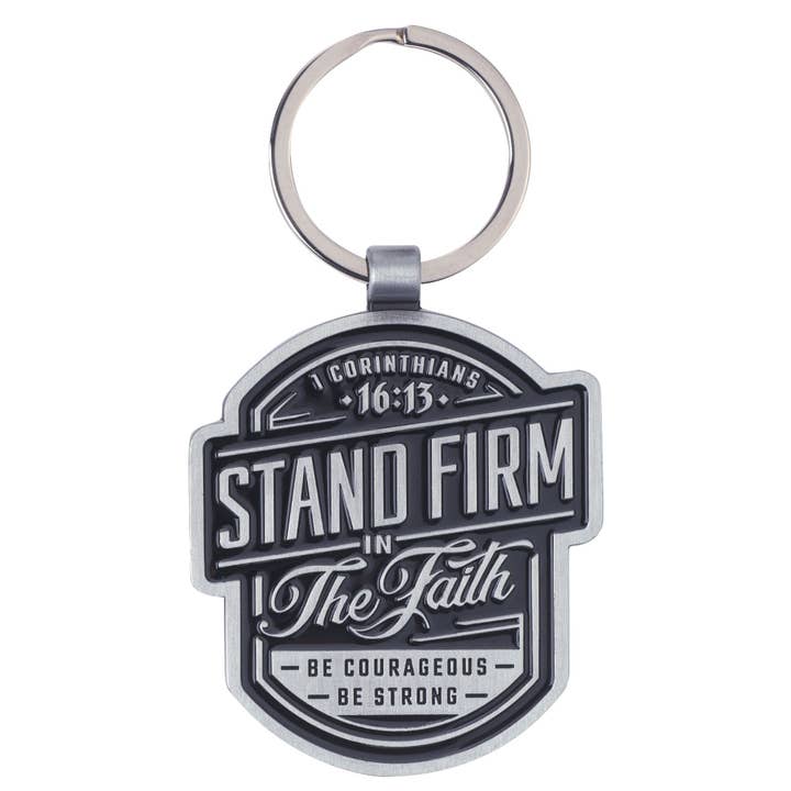 Porte-clés Stand Firm 1 Cor. 16:13 pour la vente par Christian Art Gifts