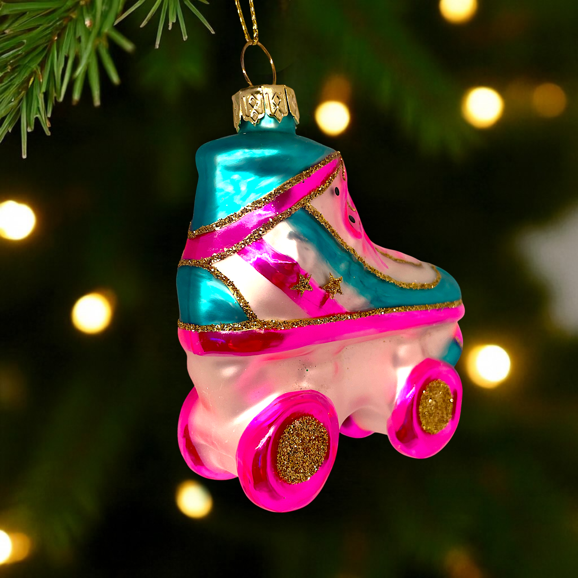 Noel Box - Wholesale Ornament - Roller Skate Christmas Ornament – Glass Holiday Decoration3