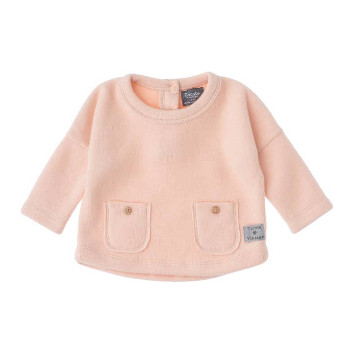 Tocoto Vintage - Venta al por mayor Camiseta - Bebés - Camiseta de forro polar con minibolsillos W53522