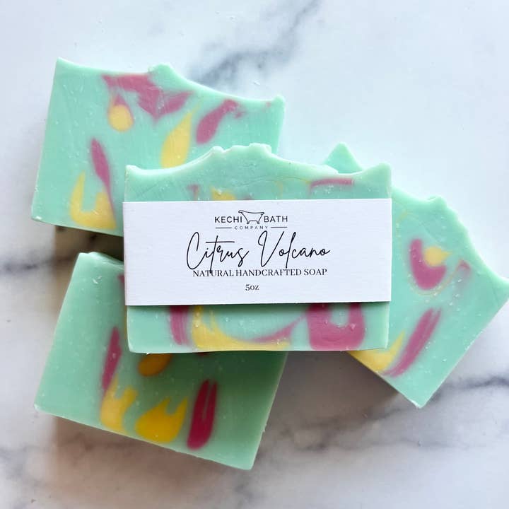 Citrus Volcano | Artisan Soap for wholesale by Kechi Bath Company
