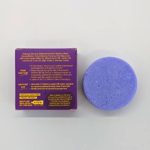 Tangie LLC - Wholesale Hair Conditioner - Purple Pigment Conditioner Bar Blonde & Gray Hair by Tangie
