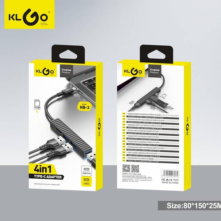 SINT - Wholesale Charging Cable - KLGO USB C to Dual HDMI Adapter, Multi Display Docking Station4