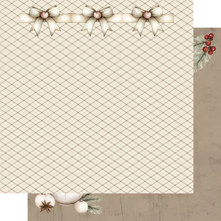 SSC Wholesale - Wholesale Scrapbook - Nordic Christmas Collection Warm & Cozy 12 x 12 Double-Sided Scrapbook Paper by SSC Designs - 15 Pack