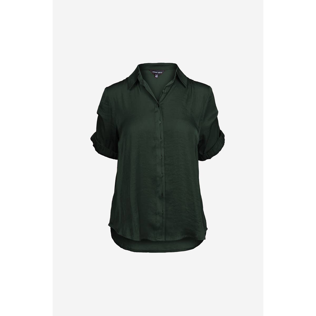 Naked Zebra - Wholesale Blouse - Women's - Pinned Short Sleeve Relaxed Blouse11