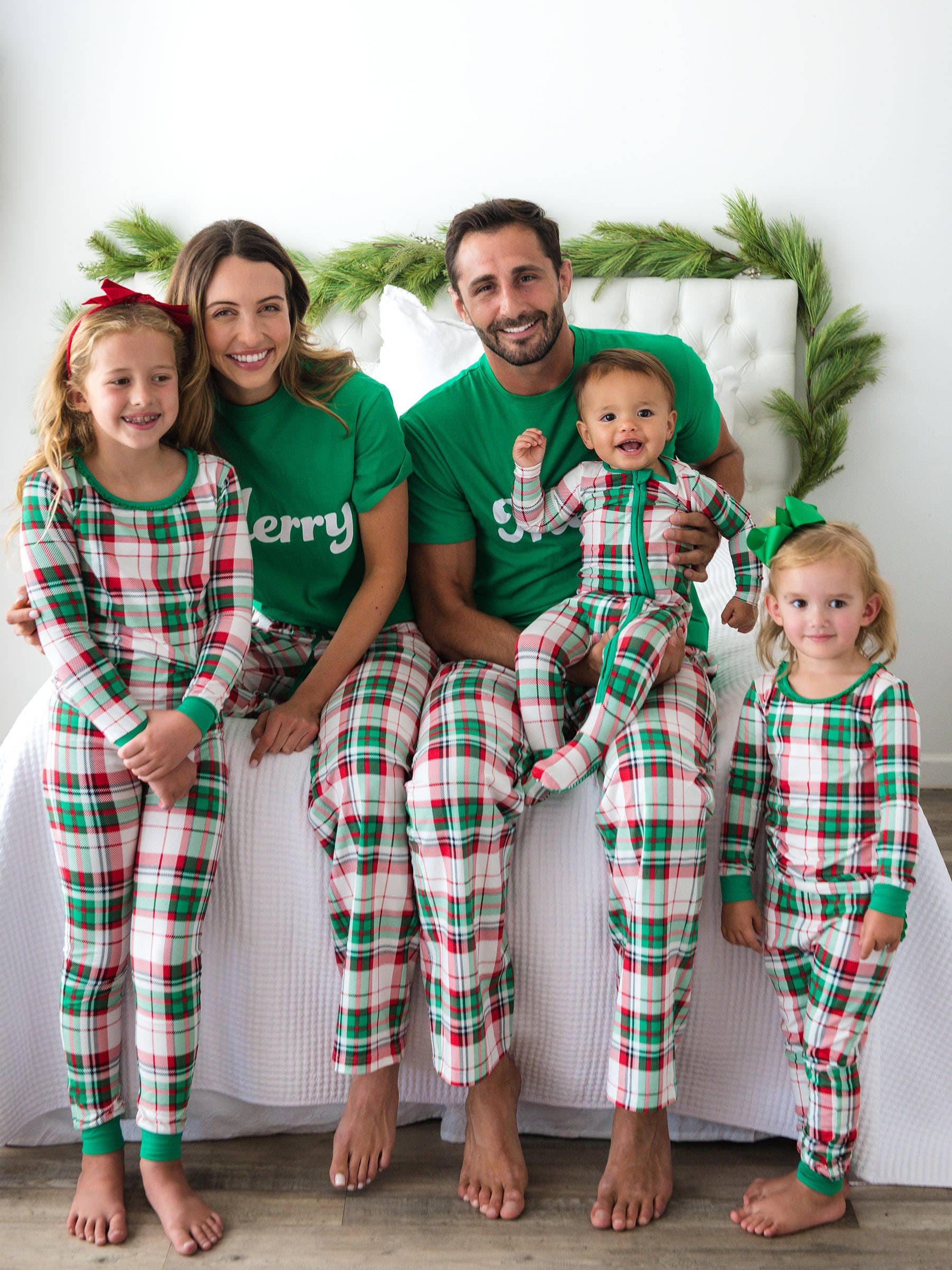 White SoftSnooze™ Baby Boys Cotton Modal Dashing Dreams Plaid Footed One Piece Pajama for wholesale on Faire5