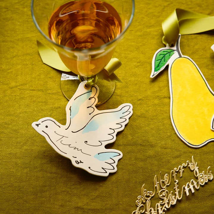 Scribble & Daub - Wholesale Ornament - Dove Christmas Decoration / Ornament / Gift Tag2