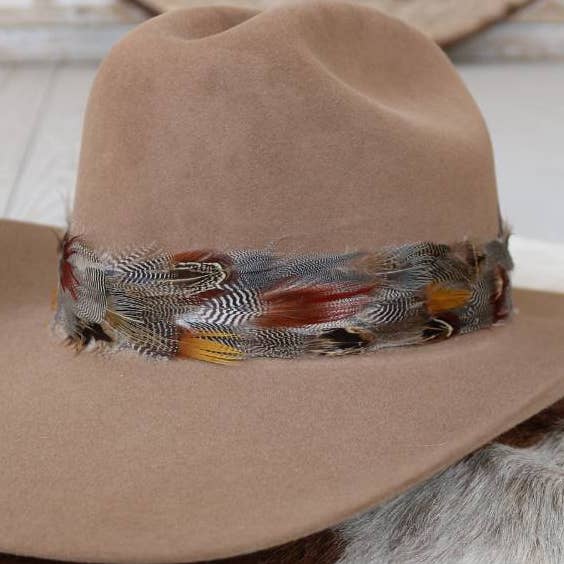 Fascia per Cappello con Piume - Dripping Springs II per la vendita all'ingrosso da parte di Willow Lane Hat Co.