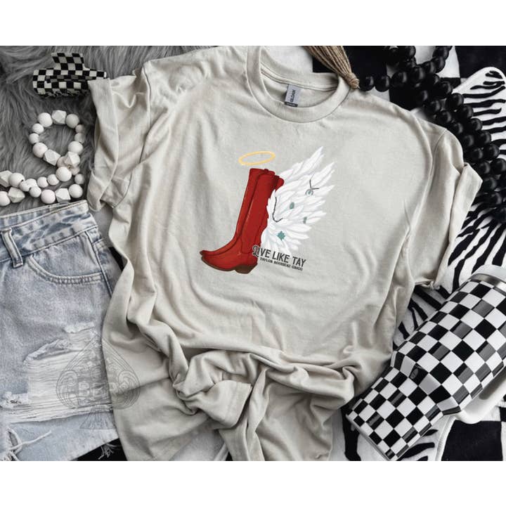 Grafica western Live Like Tay per la vendita all'ingrosso da parte di The Branded Blue Roan