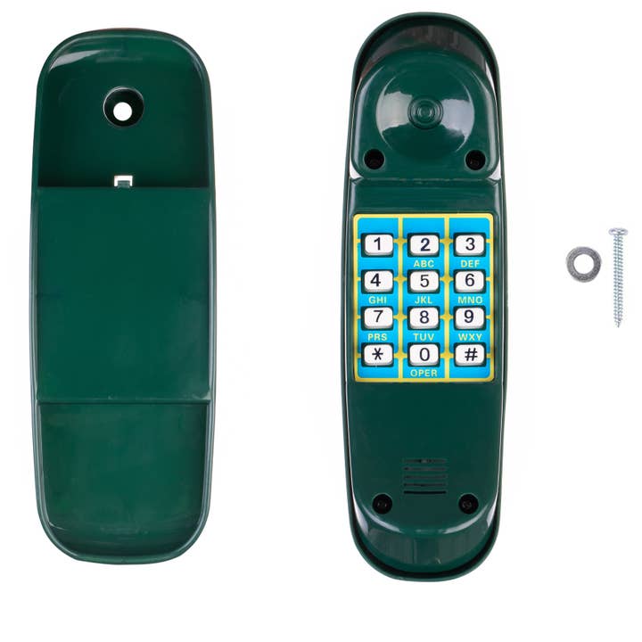 Quickway Imports – wholesale Classic toy – Kids – Playhouse Toy Phone Set, Green Cordless Play Telephone