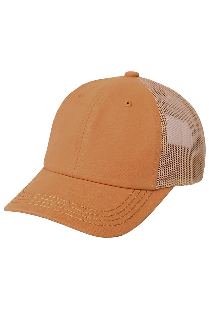 Hana - Vendita all'ingrosso Cappellino da camionista - Donna - Cappellino da baseball C.C in cotone spazzolato con rete sul retro14