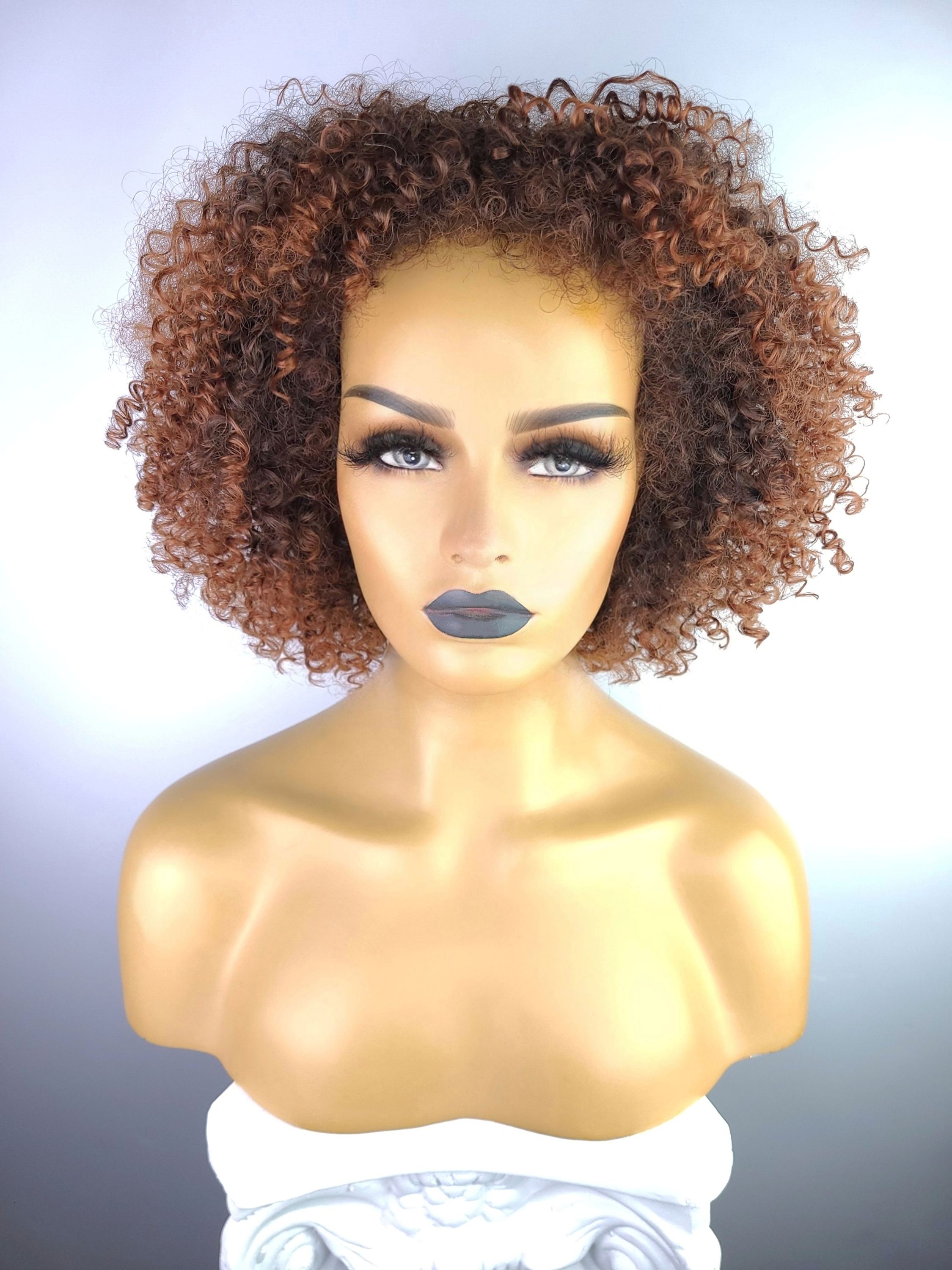 Celebrity Hair for Less - Wholesale Wig/Hair Piece - Afro Kinky Curly Wig with Afro Hairline, 10"3