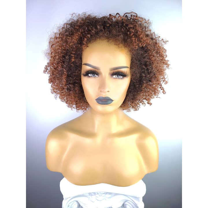 Celebrity Hair for Less - Wholesale Wig/hair piece - Afro Kinky Curly Wig with Afro Hairline, 10"3