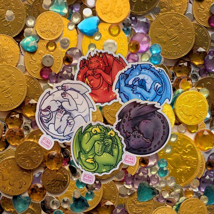 Sleepy Dragons - Sticker Bundle for wholesale by Pink Brownie