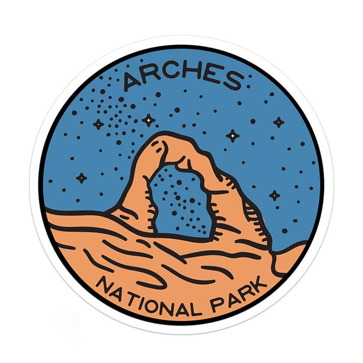 Arches National Park Sticker for wholesale by Albion Mercantile Co.