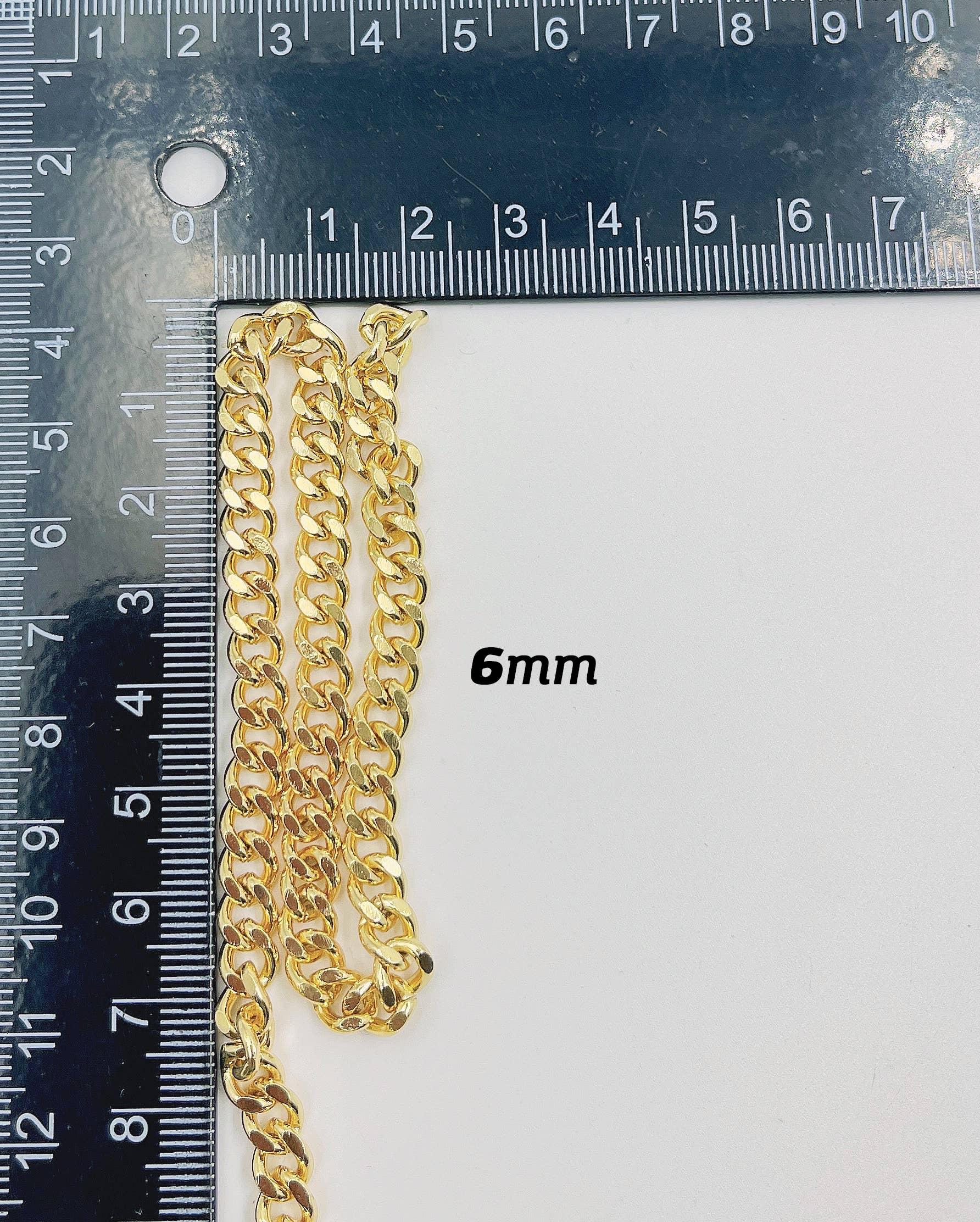 Beads Creation - Wholesale Craft Supplies - Cuban Curb Chain by Foot, Wholesale Bulk Roll Chain, CH1046