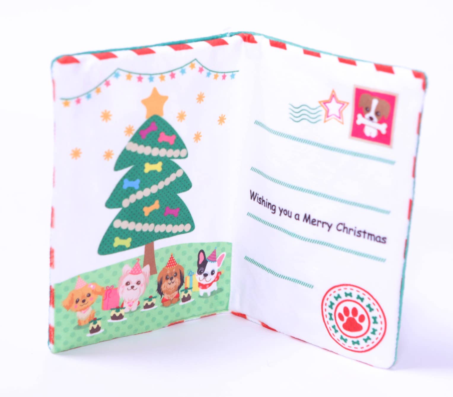 PetLondon – wholesale Pet plush toy – Dog – Dog Toy Crinkle Christmas Holiday Greeting Card4