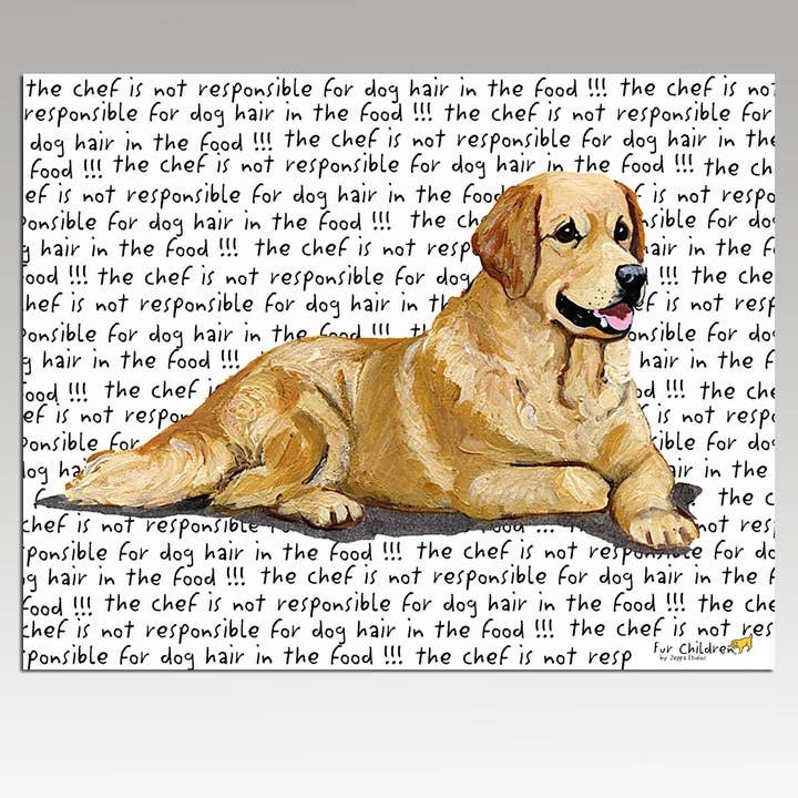 Golden Retriever Lying Down Cutting Board for wholesale by Zeppa Studios