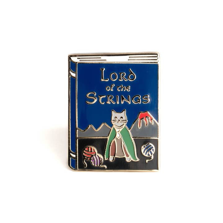 Lord of the Strings Enamel Pin for wholesale by Bona Fide Bookworm