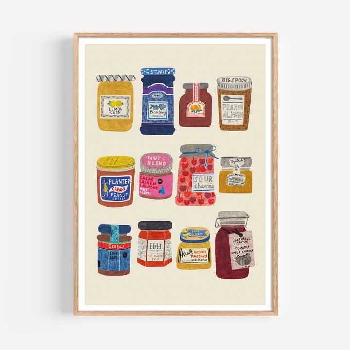 JARS print for wholesale by Daria Solak Illustrations