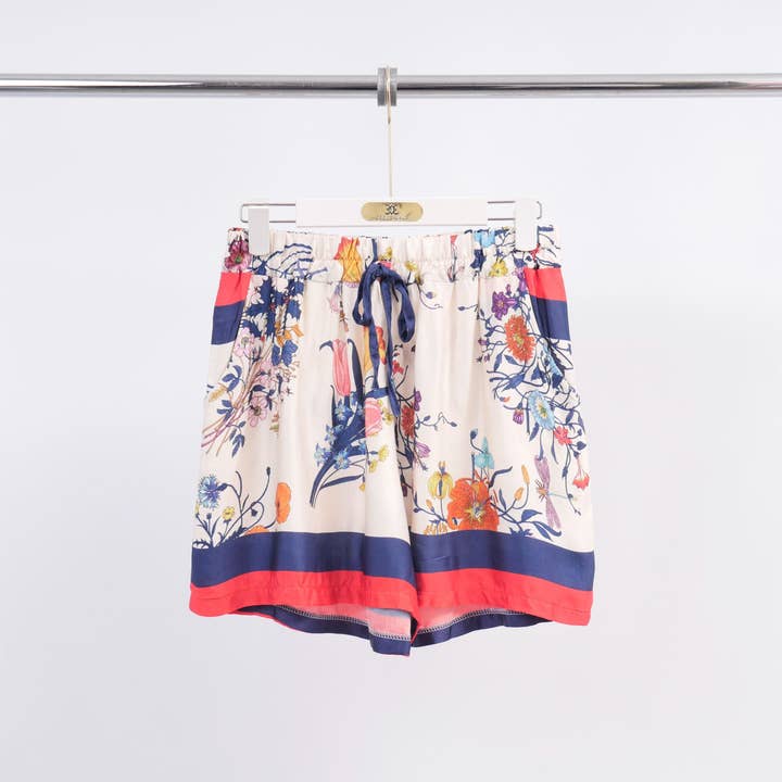 Cecile Wang – wholesale Shorts – Women’s – Floral printed fluid short silk-viscose KD8320VS-61