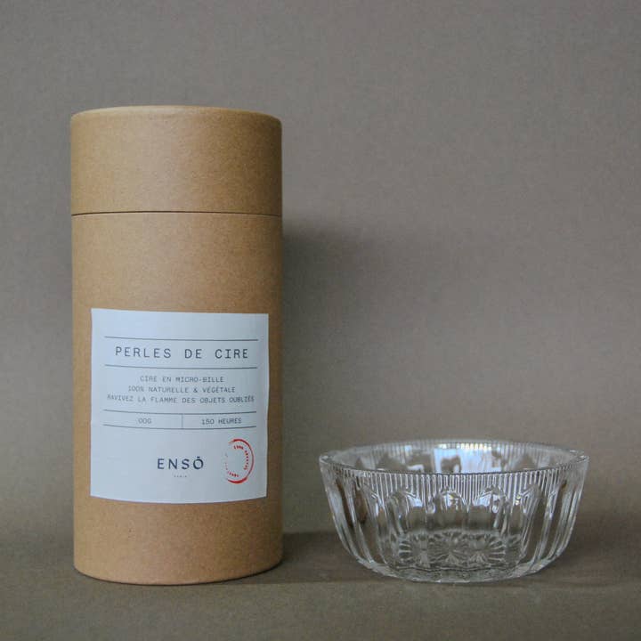 Perlenpack + Geschliffene Glasschale für den Großhandel von ENSŌ PARIS