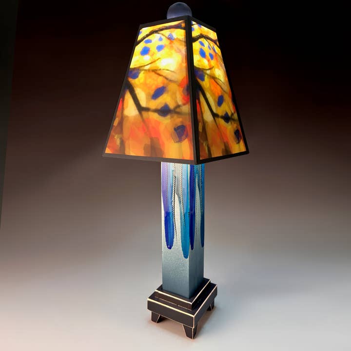 Macone Clay / Spooner Creek - Wholesale Accent/Desk Lamp - X - Stained Tree Lamp2