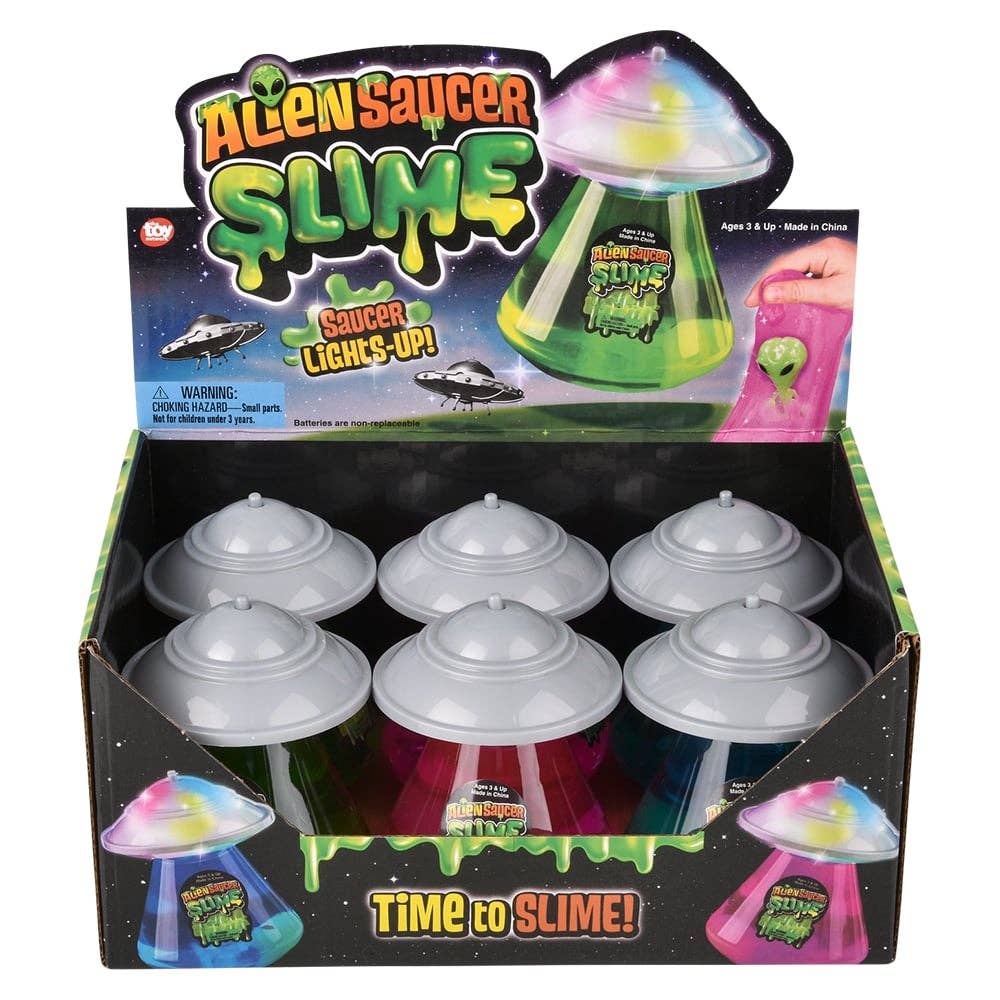 La Luna Bella - Toys - Wholesale Classic Toy - Kids - 3" Light-Up UFO Slime 6ct - LLB Toys5