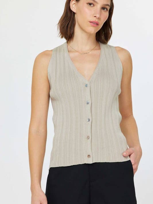 Plisseret ærmeløs sweater for engroshandel hos Current Air