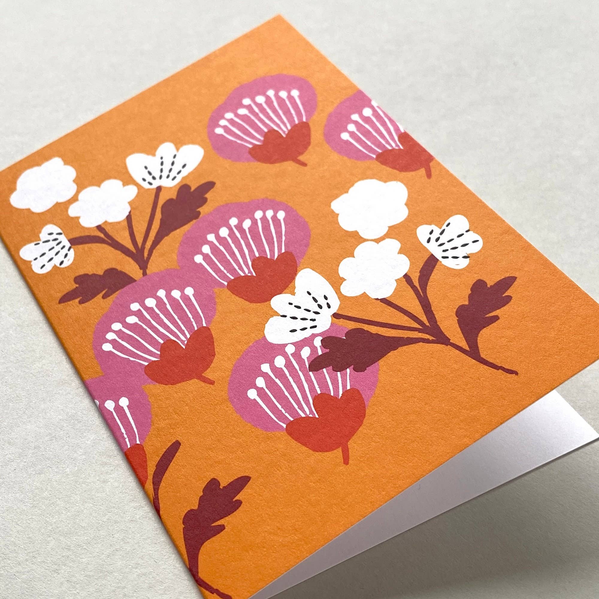 Maggie Magoo Designs – wholesale Vardagliga hälsningskort – Gratulationskort - rosa blommar1