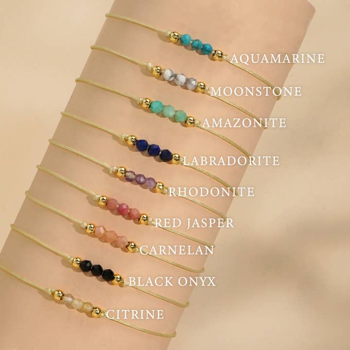 ACCITY - Wholesale Beaded Bracelet - NATURAL STONE COPPER BEADS HANDMADE BEADED BRACELET_CWMM3861