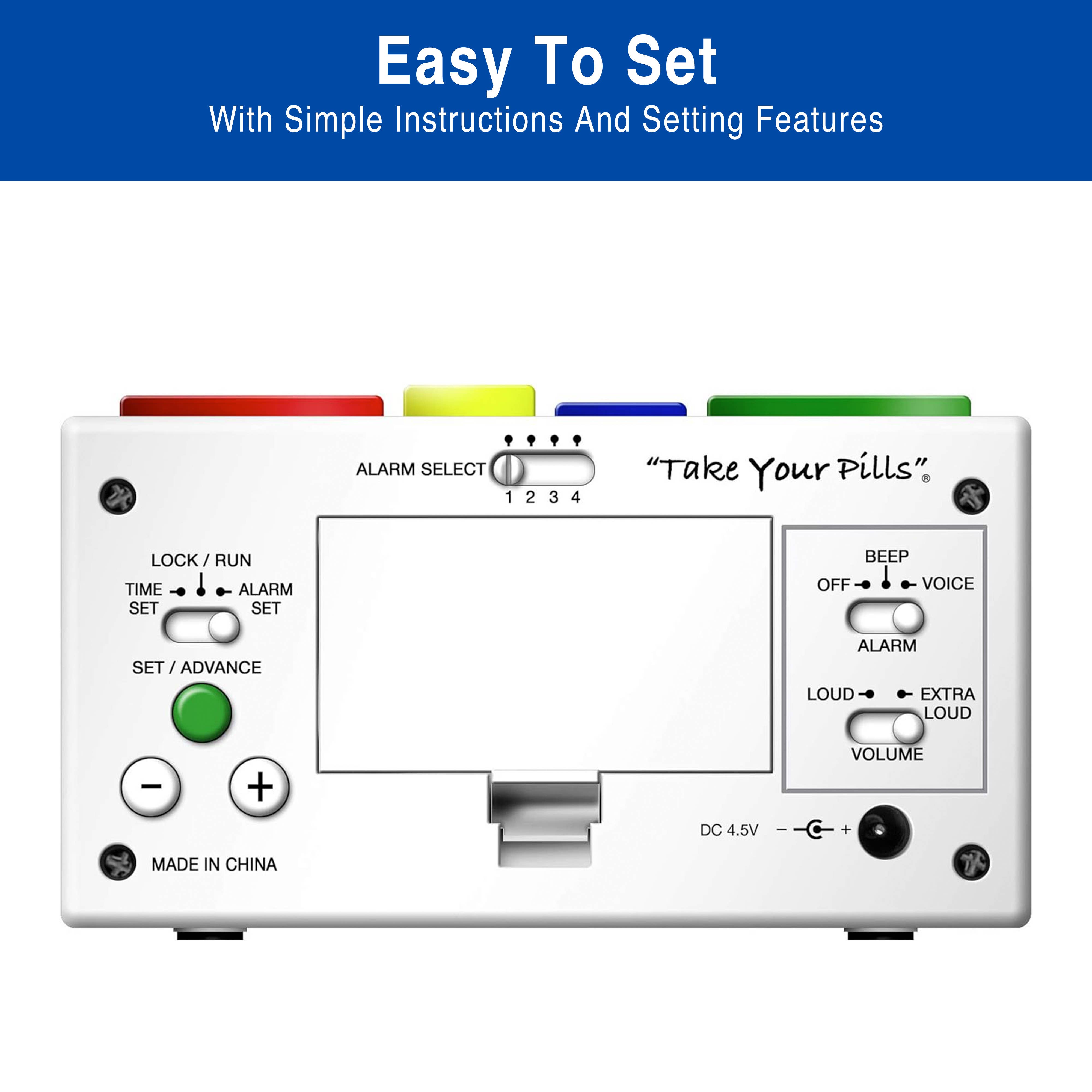 Medcenter Systems - Wholesale Pill organiser - MedCenter 31-Day Pill Box Organizer – Large 4x Daily Case6