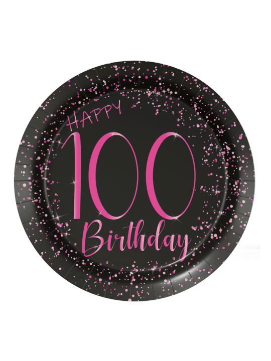 Dream Party – wholesale Disposable plate – 8 Plates 18 Cm Elegant Pink 1000