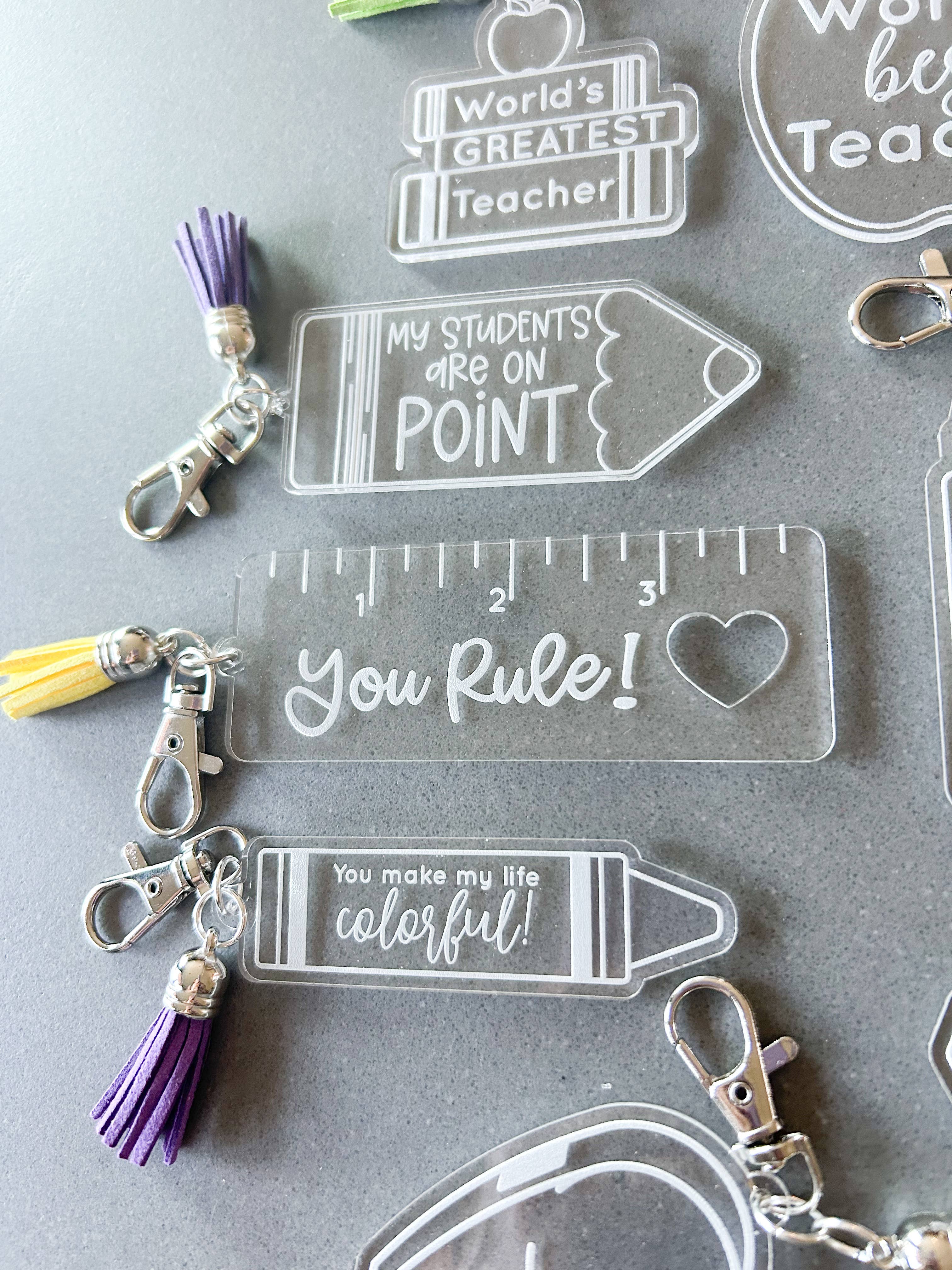 BB’s Shebang- Custom Gifts - Wholesale Keychain - Women's - Teacher Keychains, teacher bag tags, teacher appreciation4