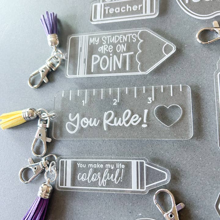 BB’s Shebang- Custom Gifts - Wholesale Keychain - Women's - Teacher Keychains, teacher bag tags, teacher appreciation4