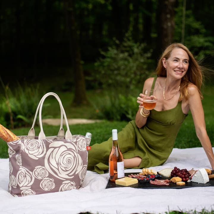 The Forever Tote - Rosa Rugosa, Antler for wholesale by Lola & Gaia