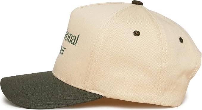 Funky Junque - Wholesale Baseball Cap - Women's - 2-Tone Embroidered Cap - Professional Yapper - Olive/Beige2