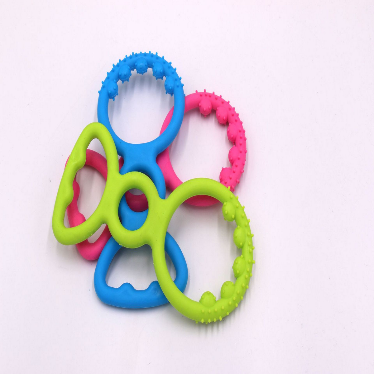 PAWPAWwholesale - Wholesale Pet Dental Toy - Dog - Chew Ring & Woven Ball TPR Toy for Dog Teeth_CWMM72324